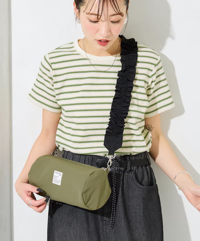 FREAK'S STORE 褶皺橢圓肩背包【限定展開】