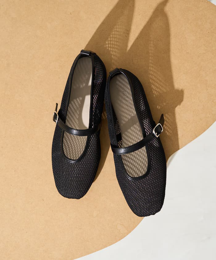 網眼芭蕾舞鞋[36～38尺寸展開]【限定展開】