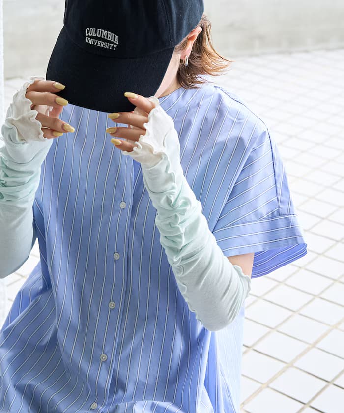 Somarti 涼感 抗UV 荷葉邊 手臂套袖【限定款】