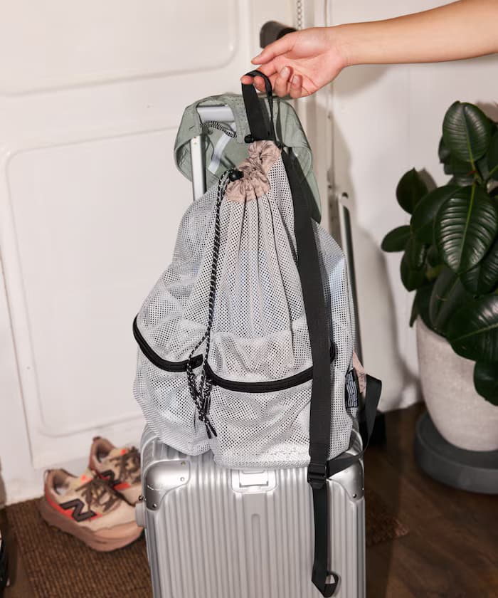 別注 MESH DRAWSTRING BACKPACK 後背包