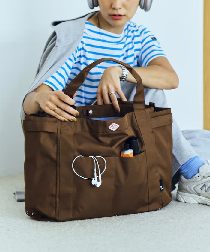 ROOTOTE 中長款口袋 D 撥水托特包