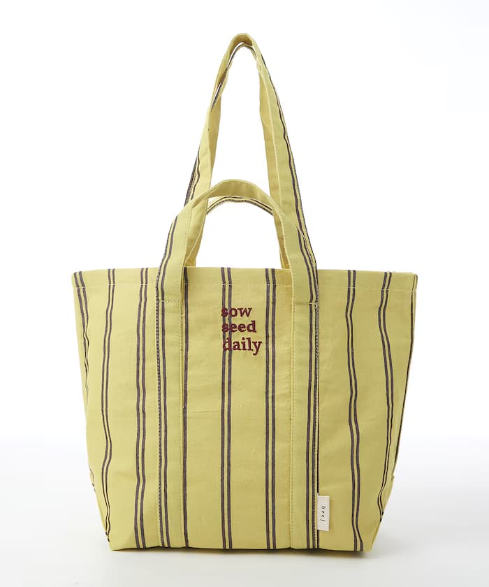 條紋布料 2WAY托特包