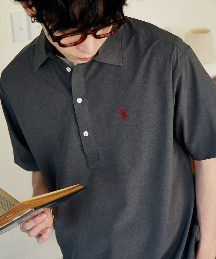 U.S. POLO USSN. × PUBLUX 別注 胸口刺繡套頭襯衫 限定展開