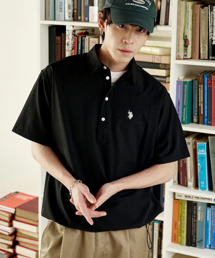 U.S. POLO USSN. × PUBLUX 別注 胸口刺繡套頭襯衫 限定展開