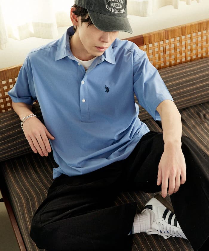 U.S. POLO USSN. × PUBLUX 別注 胸口刺繡套頭襯衫 限定展開