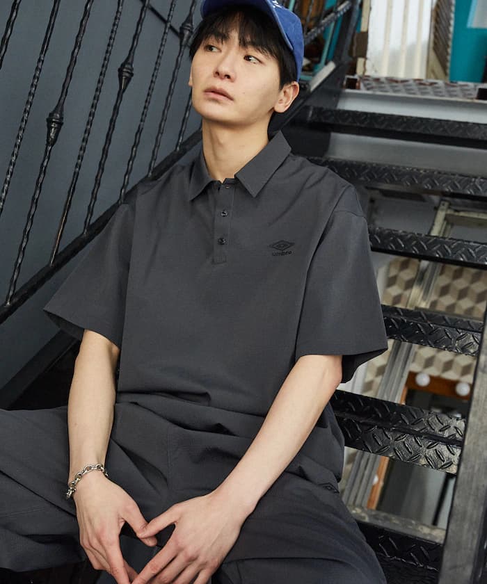 ＜機能性素材＞別注 ワンポイント ロゴ 套頭衫 襯衫 限定展開