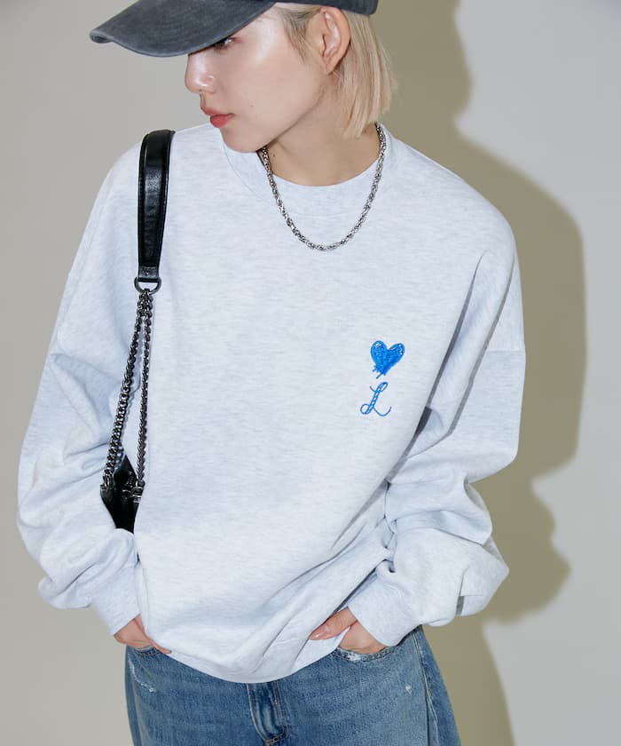LOVE POP STUDIO HEART GRAPHIC SWEAT【限定展開】