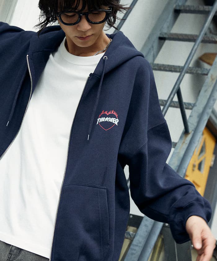別注 HEART LOGO ZIP PARKA【限定展開】