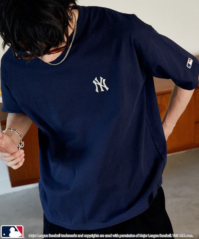 【機能素材】MLB 聯名限定 頭巾背面印花 T恤【限定款】