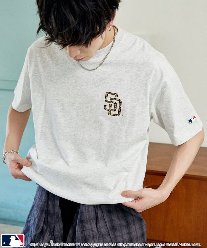 【機能素材】MLB 聯名限定 豹紋Logo T恤【限定款】