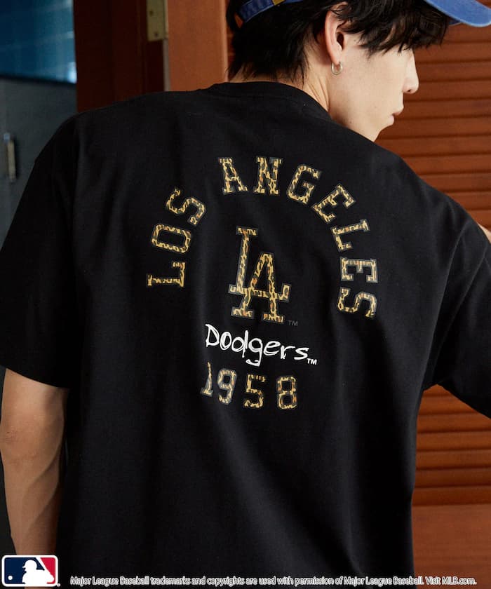 【機能素材】MLB 聯名限定 豹紋Logo T恤【限定款】