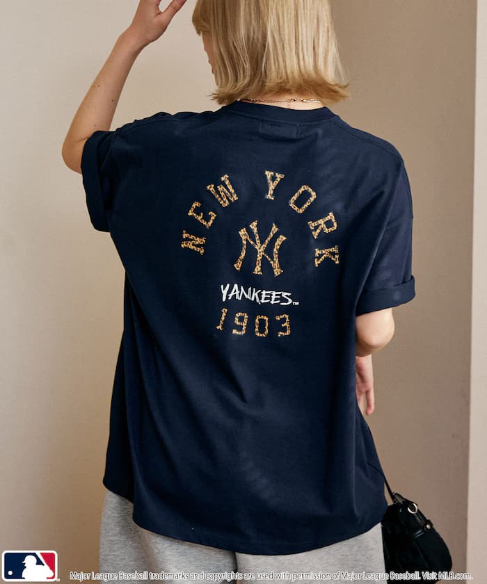 【機能素材】MLB 聯名限定 豹紋Logo T恤【限定款】