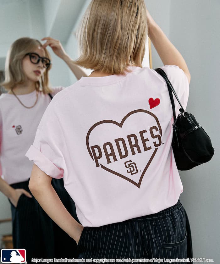 機能性素材別注 MLB 背面印花愛心 T恤 限定展開