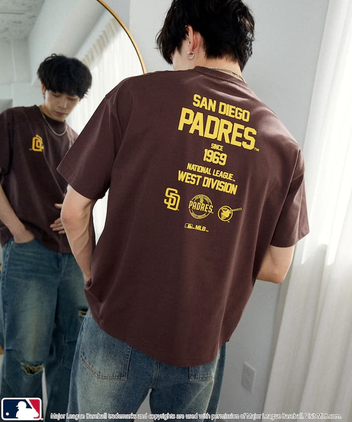 【機能素材】MLB 聯名限定 字體設計 Logo T恤【限定款】