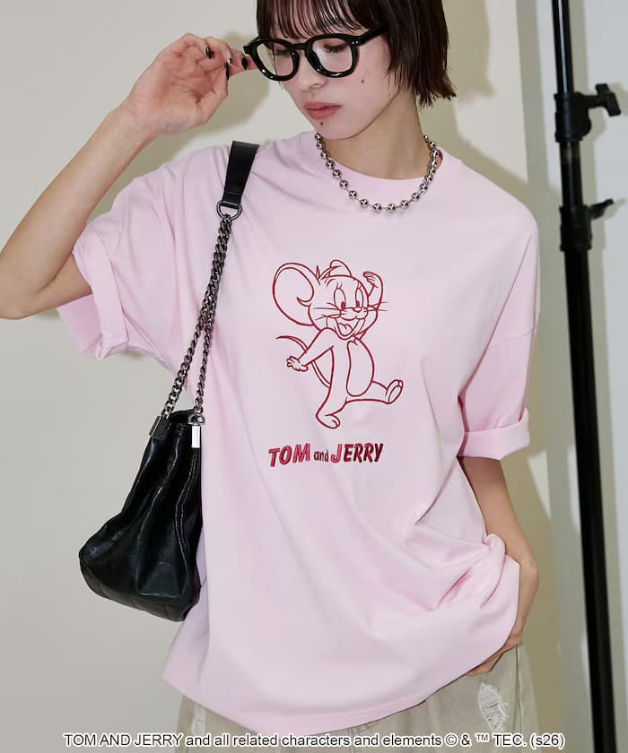 ＜機能性素材＞TOM AND JERRY/湯姆貓與傑利鼠 圖像T恤 限定展開