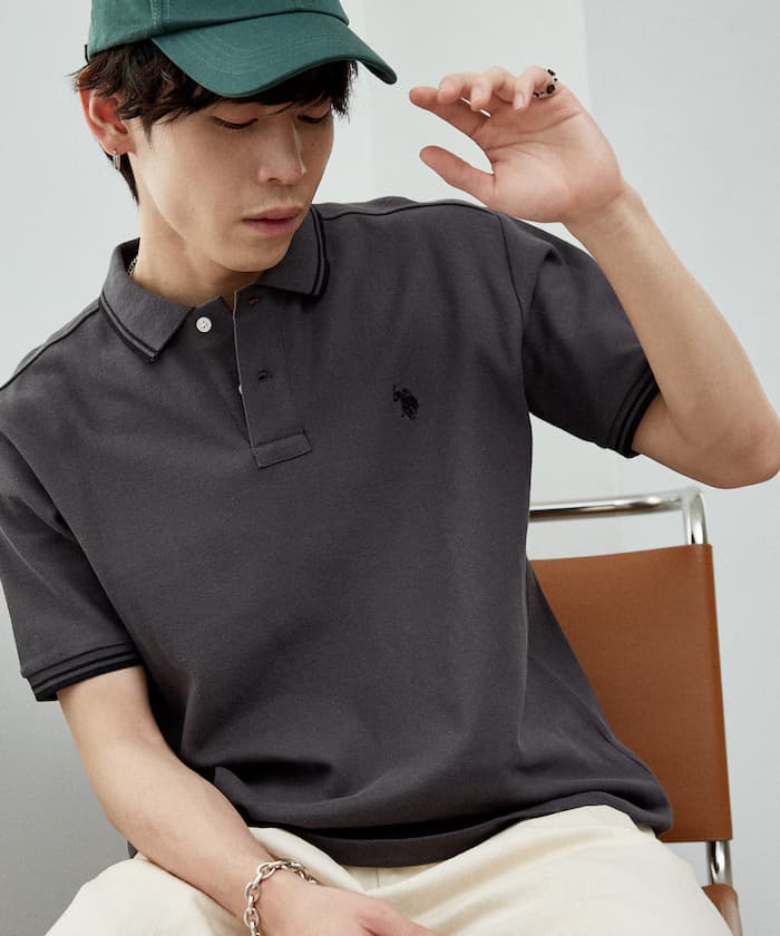 別注單點繡鹿之子Polo衫限定展開