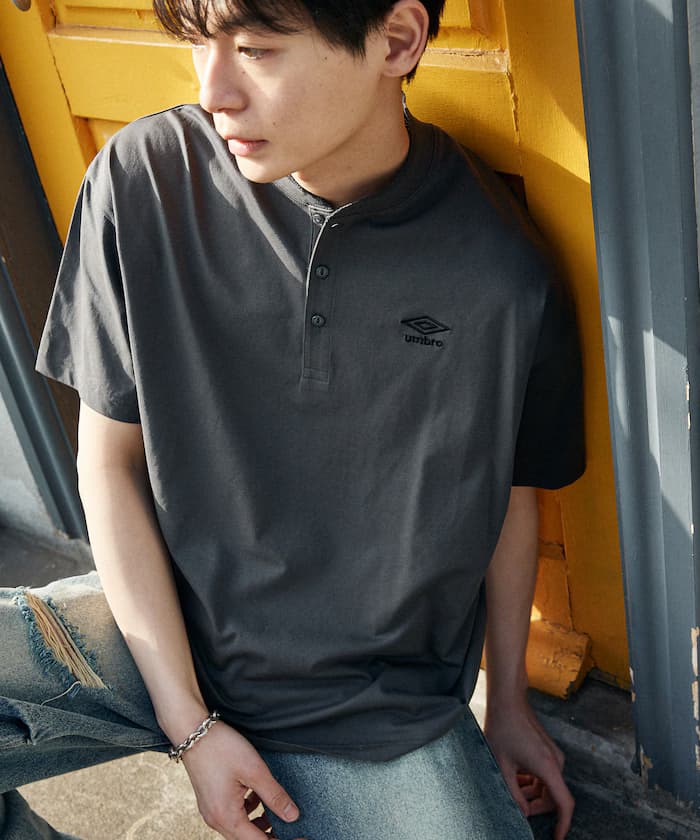 ＜吸水速乾＞別注 鍍層天竺亨利領T恤 限定展開