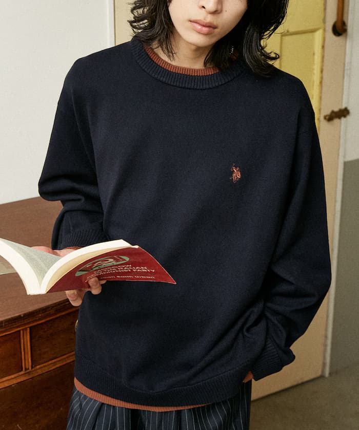 別注 FAKE LAYERED KNIT