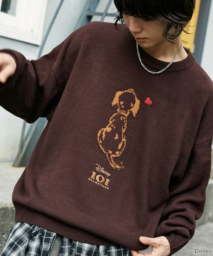 別注 101 DALMETIANS HEART KNIT