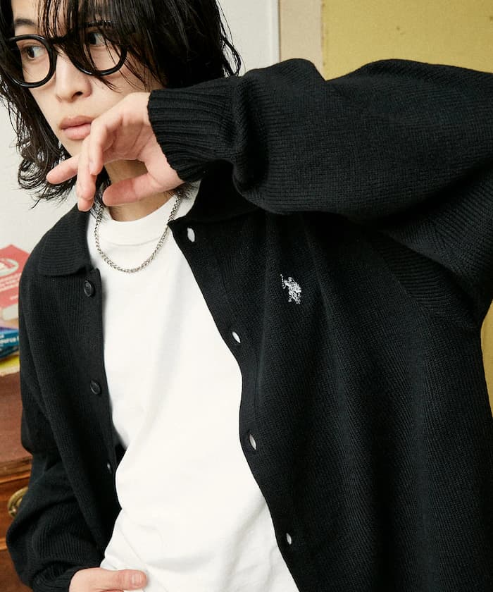 別注 POLO KNIT CARDIGAN