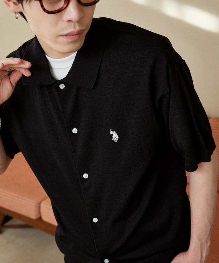 接觸冷感別注POLO夏季針織開衫 限定展開