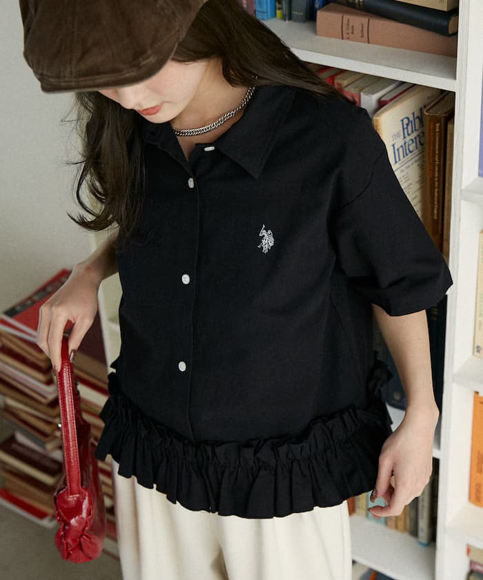 別注下擺荷葉邊襯衫 限定展開