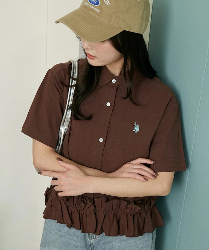 別注下擺荷葉邊襯衫 限定展開