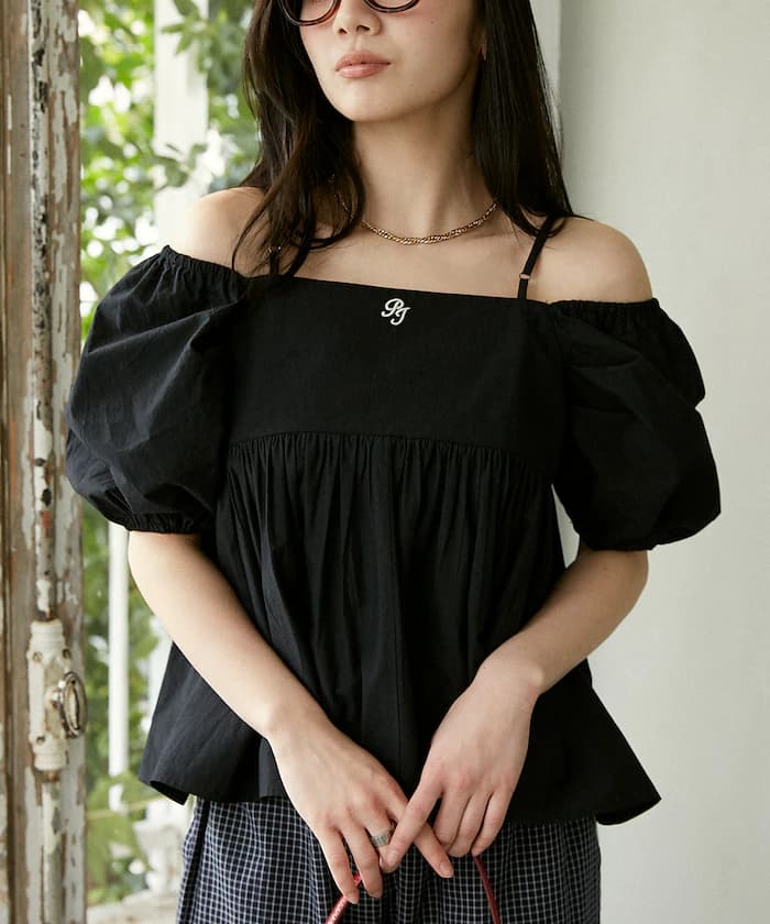 PEACH JOHN × PUBLUX 聯名限定 2WAY 澎袖罩衫