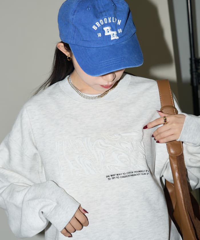 WAVE ART 發泡印花圓領衛衣 限定展開