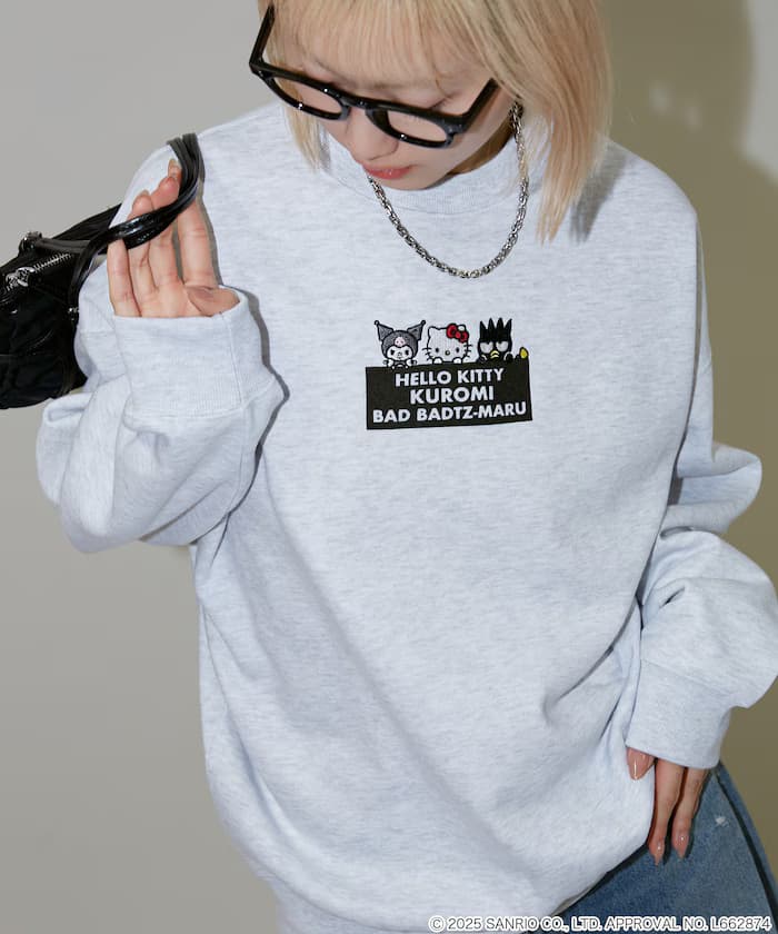 SANRIO 刺繡&絨毛藝術衛衣