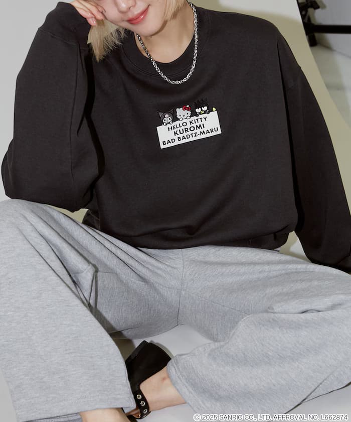 SANRIO 刺繡&絨毛藝術衛衣