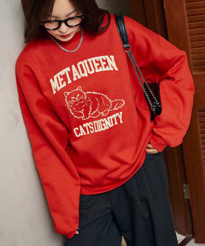 METAQUEEN 絨毛貓咪裡起毛衛衣 限定展開