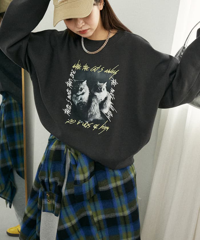 貓咪寫真裏起毛衛衣 限定展開