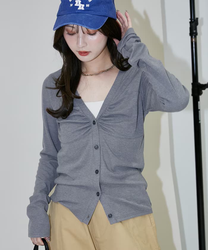 層次風 Vネック 針織開衫 限定展開