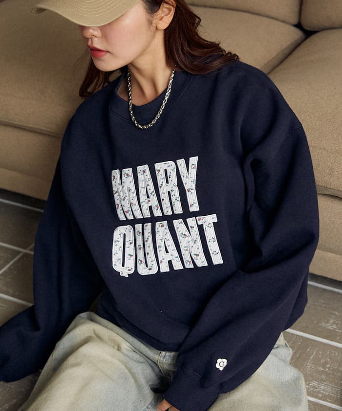 MARY QUANT×PUBLUX 花朵華夫格紋標誌衛衣 限定展開