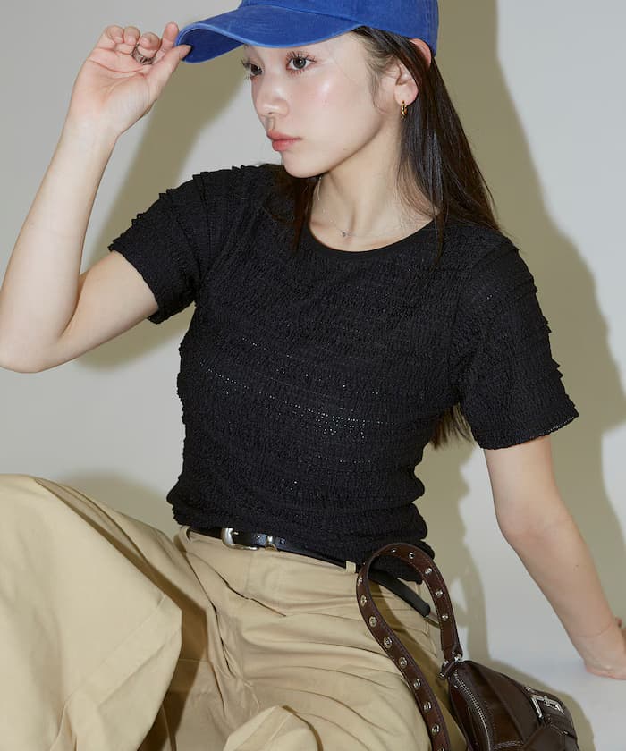 蕾絲 T恤 限定展開