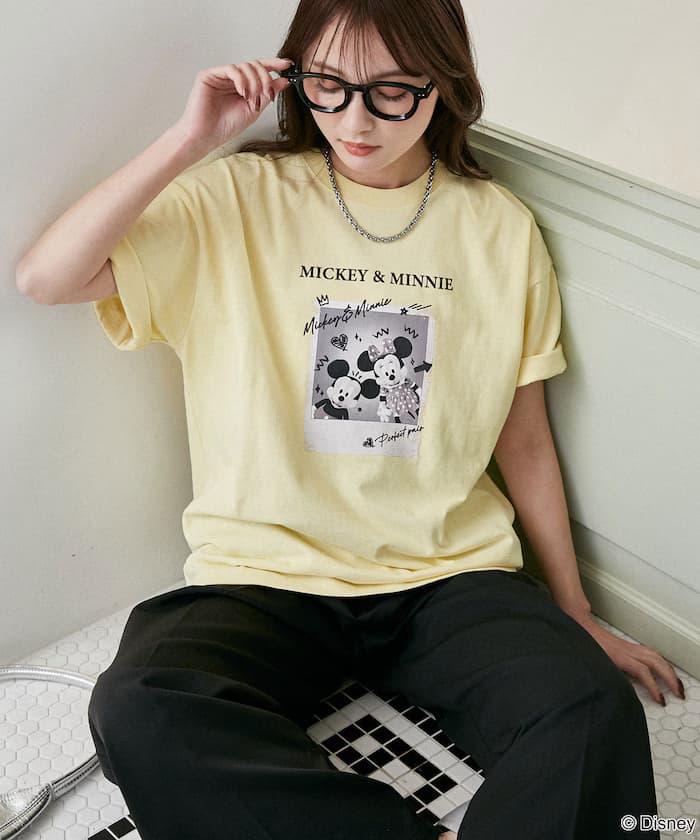 迷你ーマウス 塗鴉風拍立得相紙藝術T恤 限定展開