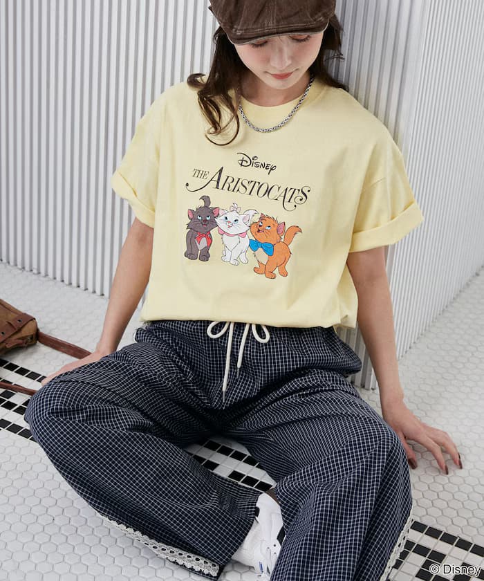 Disney Marie 印花 T恤 限定展開