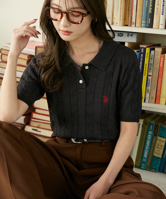 別注 PUBLUX限定款 ケーブル針織衫 Polo衫