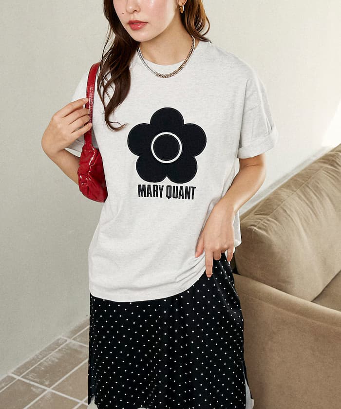 MARY QUANT×PUBLUX 異素材雛菊藝術T恤 限定展開