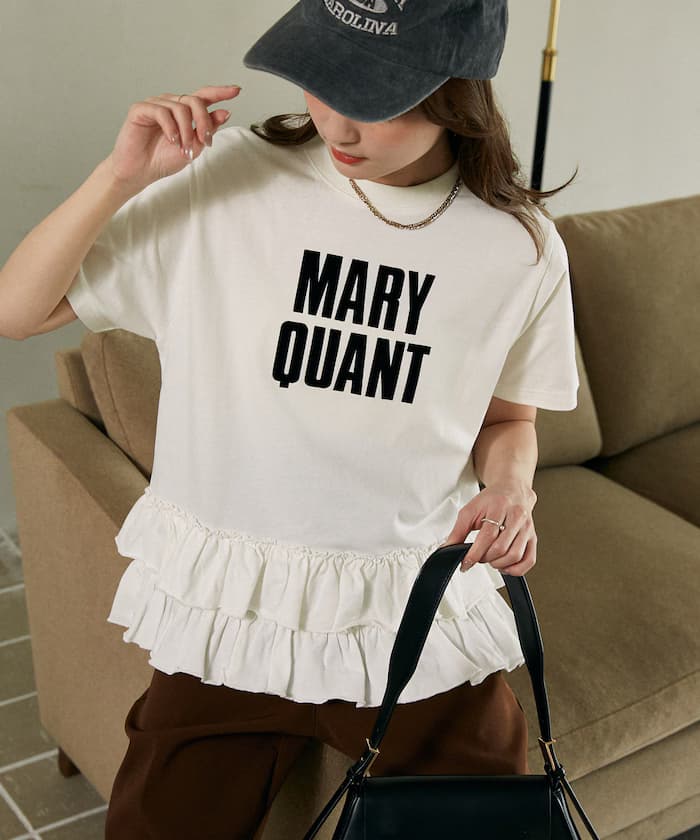 MARY QUANT × PUBLUX 層次拼接LOGO T恤 限定展開