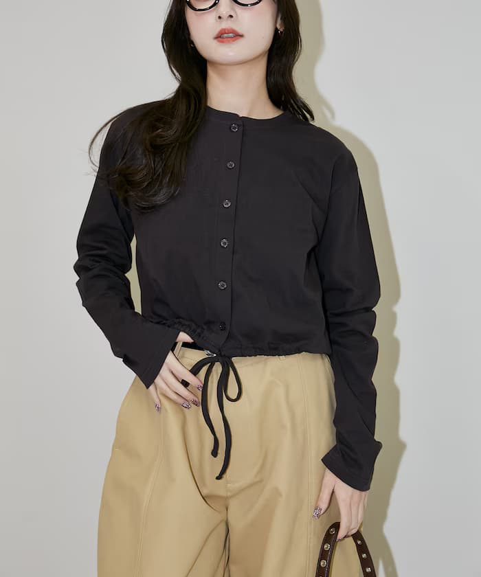 束繩針織開衫 限定展開