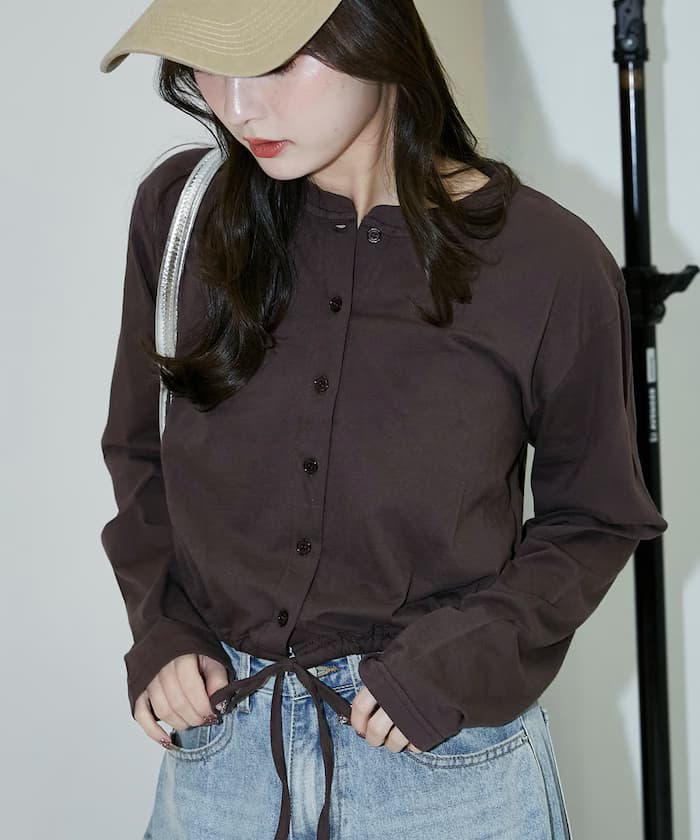 束繩針織開衫 限定展開