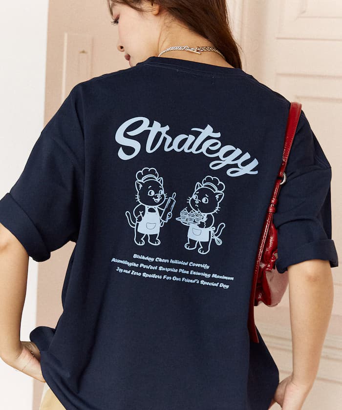 STRATEGY 貓咪印花 短袖T恤【限定款】