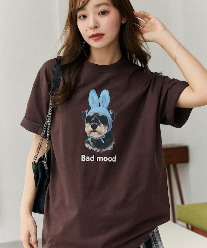 Bad mood 機能素材 狗狗印花 短袖T恤【限定款】