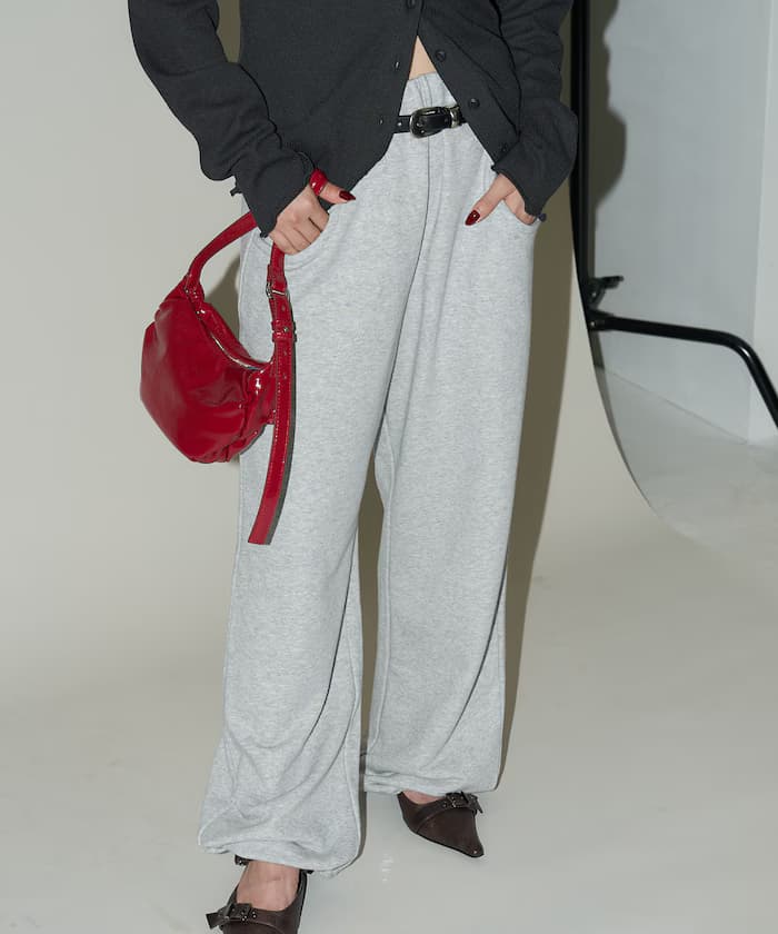 皮帶ループ付き衛衣褲子 限定展開