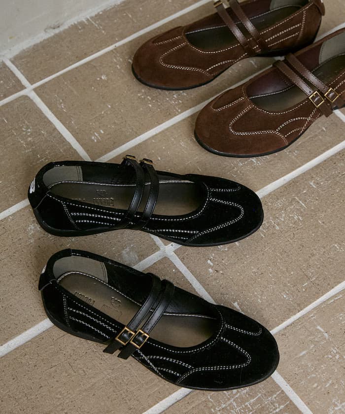 MARY QUANT×PUBLUX 仿麂皮瑪麗珍運動鞋 限定展開