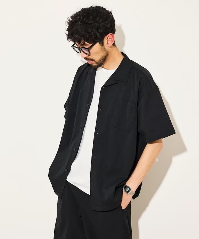 寬版乾爽短袖襯衫 / 套裝對應款