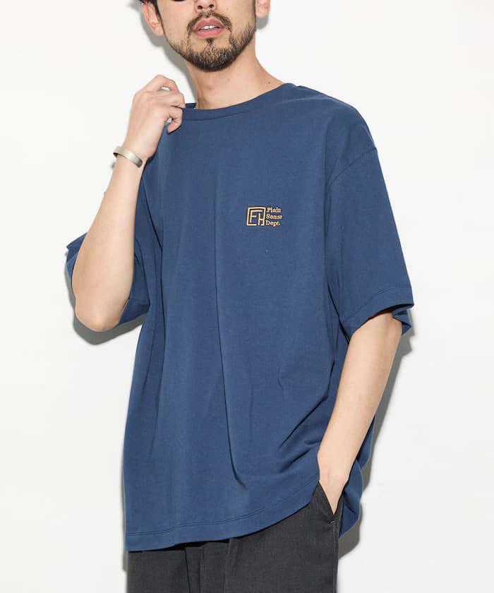 6盎司左胸刺繡LOGO圓領T恤 PSD