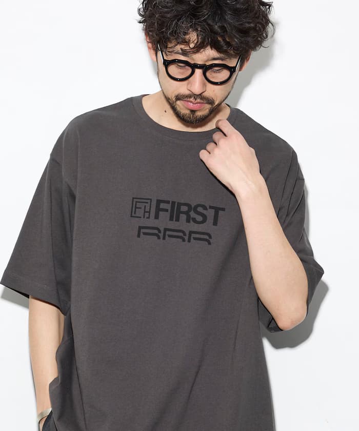 6盎司正面品牌印花圓領T恤 / 印花T恤 PRINT RRR